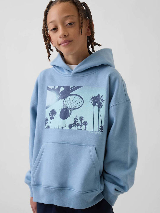 GAP Fleece Παιδικό Φούτερ με Κουκούλα και Τσέπε...