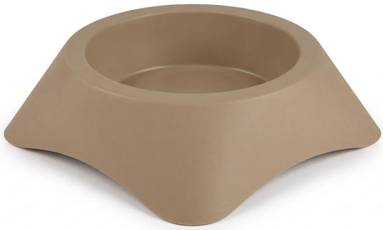 Madpet Plastic Food & Water Bowl for Dog & Cat 1lt in Brown Color