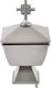 Memorial Censer Square Color Nickel Matte 15x9cm