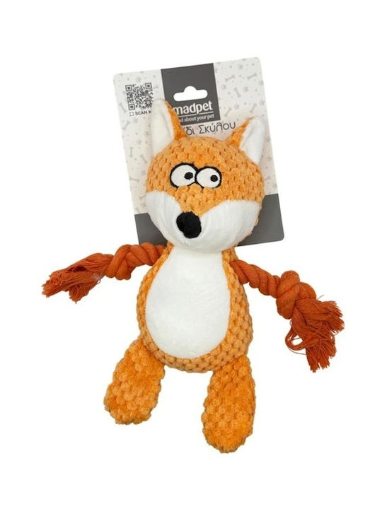 Madpet Cuddly Dog Toy 24cm Orange Madpet Cuddly Dog Toy 24cm Orange