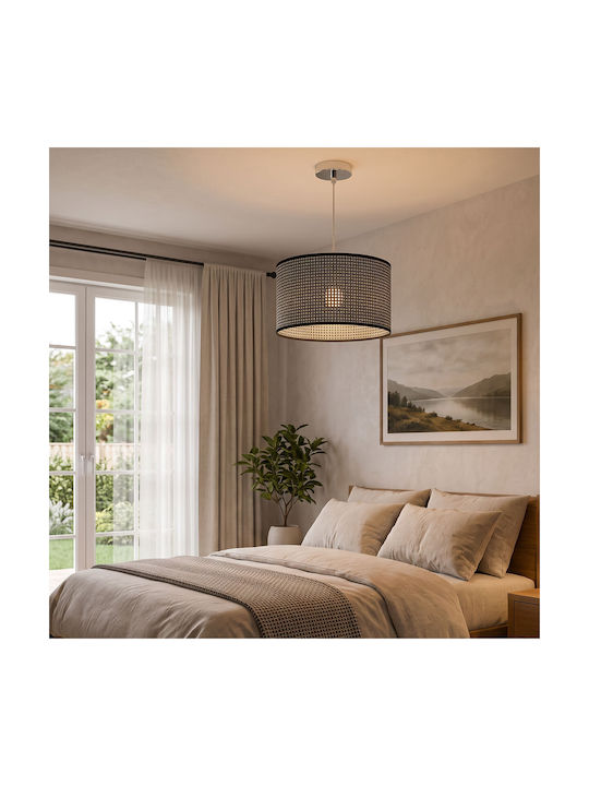 Chios Hellas Black Pendant Ceiling Light 32.5x3...