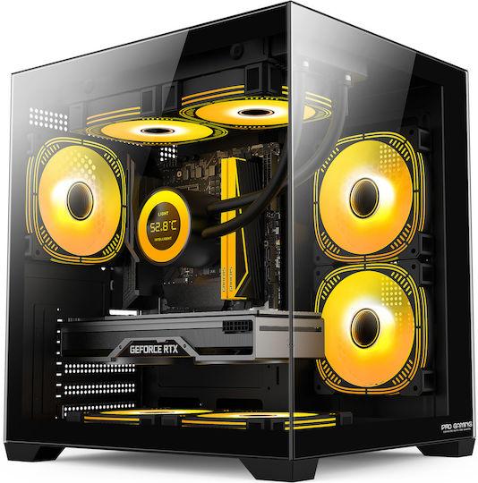 ProGaming Ambra Desktop PC (i5-14600KF/32GB DDR4/1TB SSD/GeForce RTX 3050/W11 Home) Negru Glacier