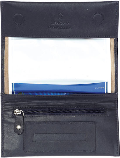 Lavor Tobacco Pouch Made of Artificial Leather with Magnetic Closure 15x7.5cm Tobacco Pouch Blue