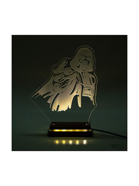 World of Wood Διακοσμητικό Φωτιστικό Darth Vade...