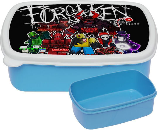 Koupakoupa Roblox Forsaken Πλαστικό Παιδικό Δοχείο Φαγητού Ισοθερμικό Μπλε 18 x 13 x 6εκ.