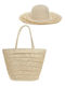 Straw Women's Shoulder Bag Ecru