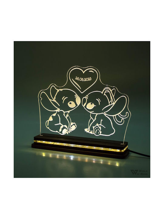 World of Wood Decorative Table Lamp Stitch & An...