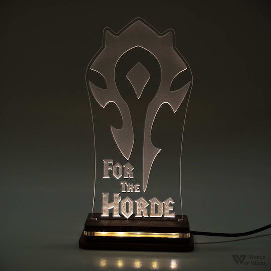 World of Wood Decorative Table Lamp World Of Warcraft Horde LED 21x11cm