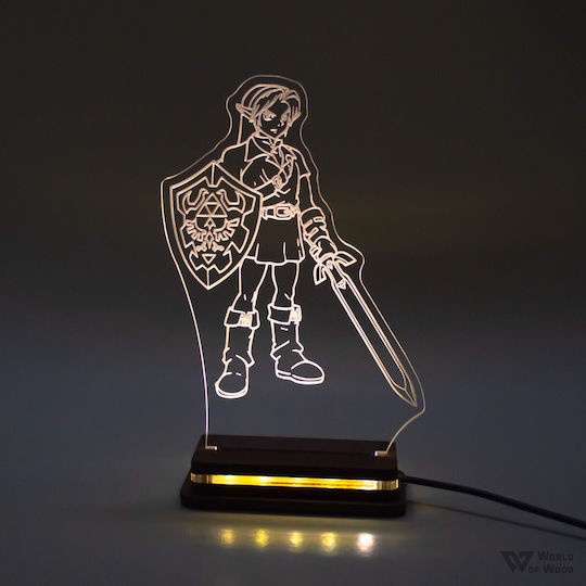World of Wood Διακοσμητικό Φωτιστικό The Legend Of Zelda - Link LED 20x13εκ.