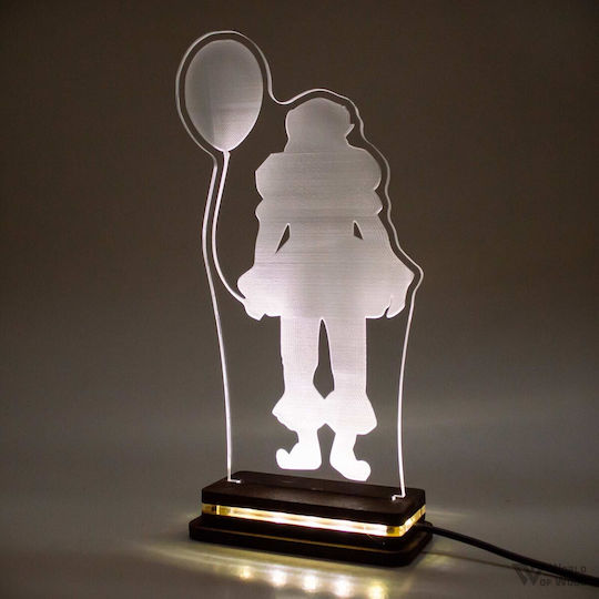 World of Wood Φωτιστικό It - Pennywise LED