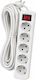 Foyu Power Strip 5 Sockets with Switch and 3m Cable