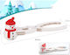 Christmas Accessories White Snow Clamp Snowman Shape