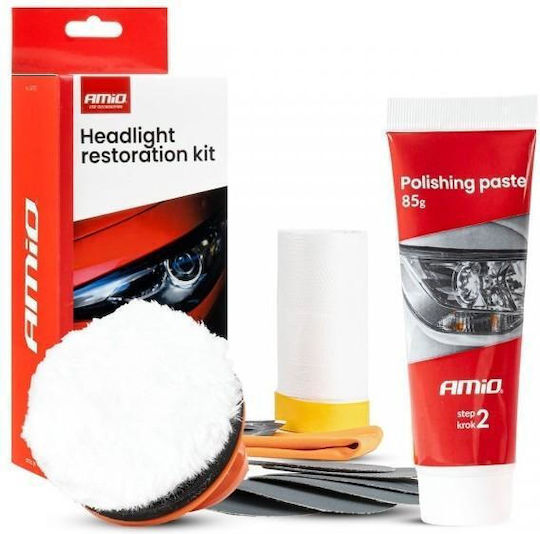AMiO Set de Restaurare și Dezaburire Faruri Auto 253g
