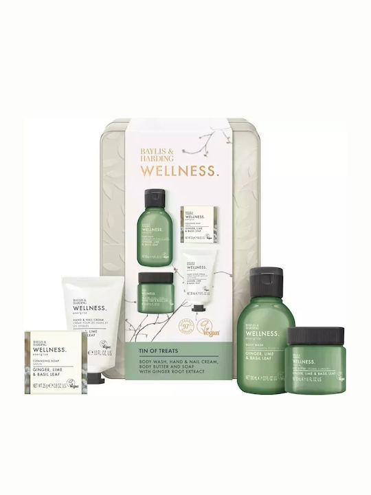 Baylis & Harding Lime & Basil Leaf Baylis & Harding Wellness Body Σετ Περιποίησης 4τμχ