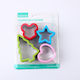 Set of 4 Cookie Cutters Stainless Steel Designs
