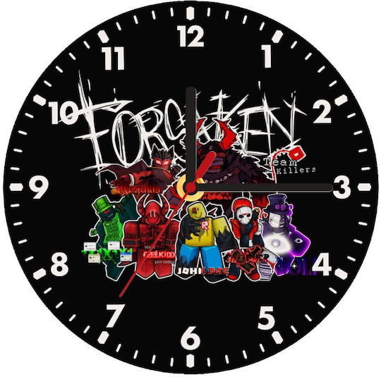 Koupakoupa Детски Часовник На Стена Roblox Forsaken Дървен 20см