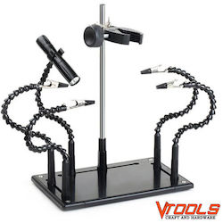 Vtools Zd-11p Bază de Fixare pentru Fier de Lipit cu Clești Crocodil și Led