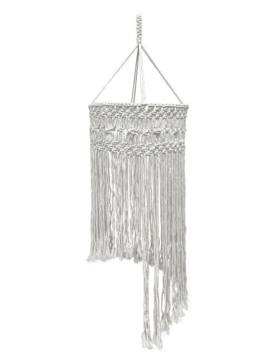 Marhome Lamp Shade Ecru Macrame Weave Cotton Yarn Φ30x80cm 40/kib 20-26025