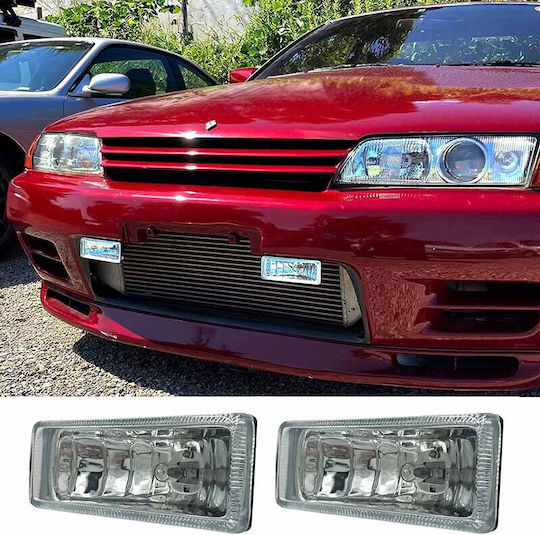 DLAA Square Car Headlight Universal 12V 55W 12.5cm With White Lighting 1 Piece