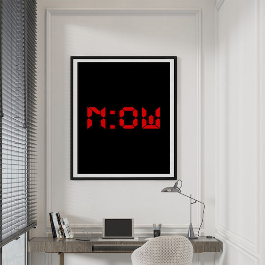 Quote Poster Now Pq173 50cm X 70cm Μαύρη Ξύλινη Κορνίζα