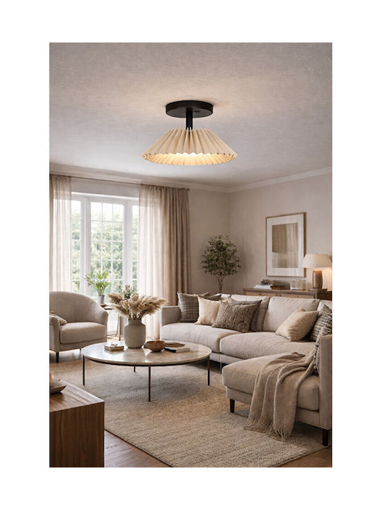 Ceiling Light Umbrella Beige Modern For Living Room And Corridor 20x29cm