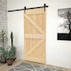 Vidaxl Door Narvik Natural 80 x 210 cm Solid Pi...