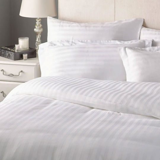 Nima Hotel Duvet Cover 100% Cotton Striped 170x240cm