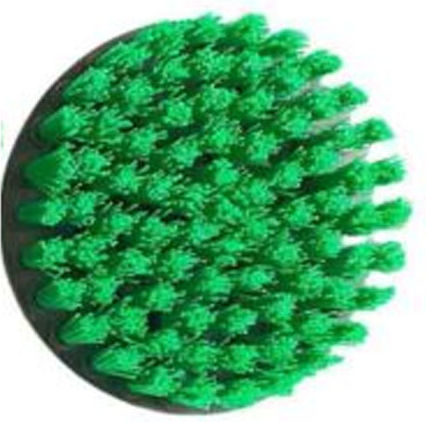 Cleaning Brush Drill 10cm Medium to Hardness Difficult Stains Hwf-251-37-2g Green