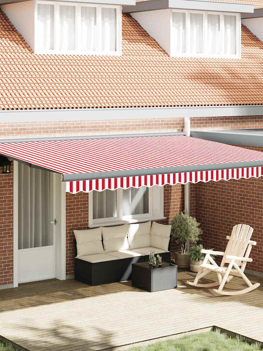 vidaXL Pavillon Terrasse Rote 4x3m