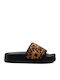 Lotty Slides With Platform In Brown Colour