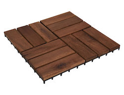 Placă De Terasă Pentru Pardoseli De Grădină Din Lemn 30x30cm 4 Bucăți Placă De Terasă Pentru Pardoseli De Grădină Din Lemn 30x30cm 4 Bucăți