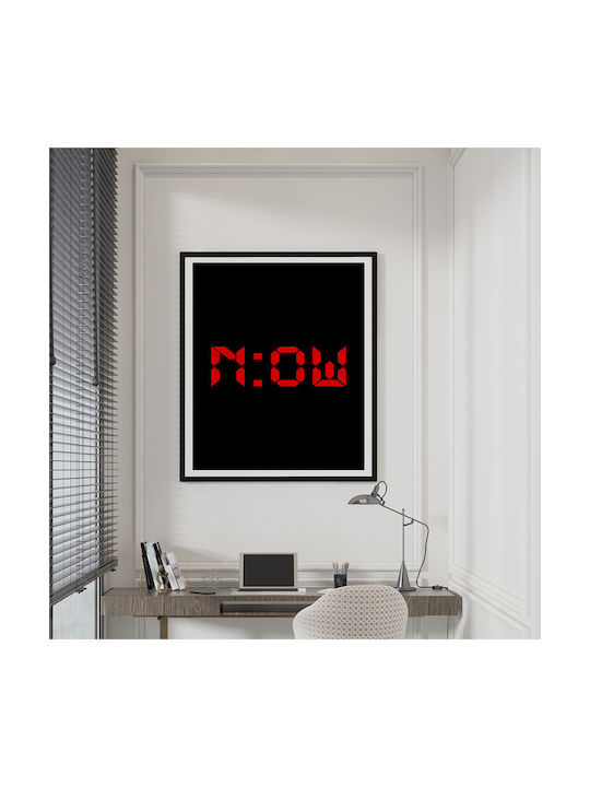 Quote Poster Now Pq173 50cm X 70cm Λευκή Ξύλινη...