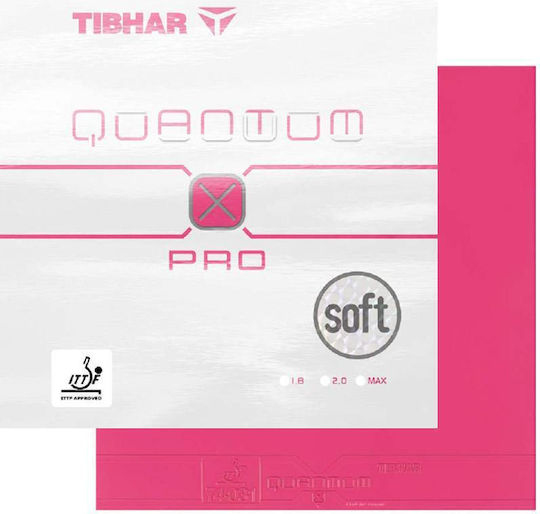 Tibhar Quantum X Pro Λάστιχο Ρακέτας Ping Pong σε Ροζ χρώμα 47522