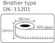 Compatible Brother Dk11201 Labels 29mmx90mm 400 Labels Per Roll 1 Piece