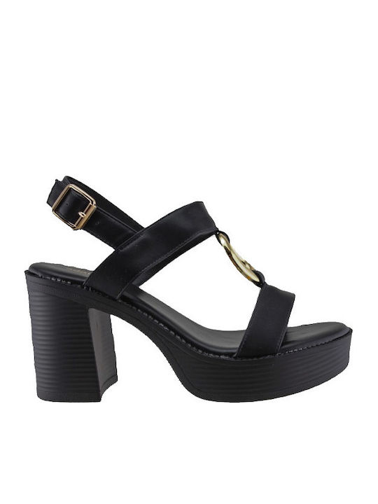Adam's Shoes Πέδιλα Μαύρα
