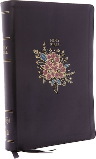 Kjv Holy Bible: Super Giant Print With 43,000 Cross References, Deluxe Black Floral Leathersoft, Red Letter, Comfort Print: King James Version - Thomas Nelson Publishers - Leather / Fine Binding
