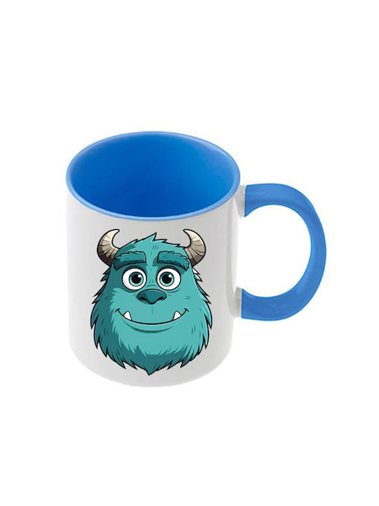 Cană Monsters Mâner Albastru Interior