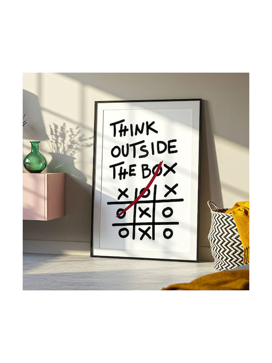 Quote Poster Think Outside Box Pq188 21cm X 30c...