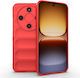 Back Cover Din Silicon Roșu (Honor Magic8 Lite, SKYDDAR INNOVATION)