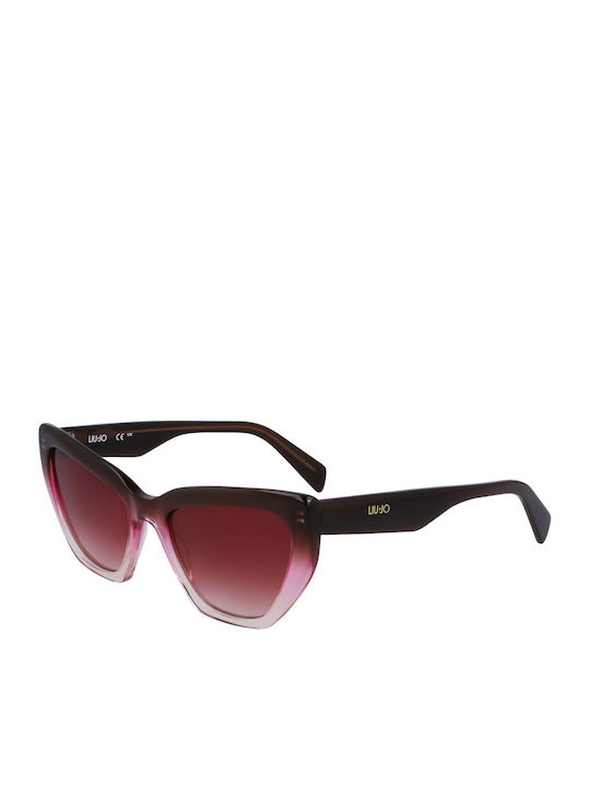 Liu Jo Women’s Sunglasses With Brown Horn-Rimme...