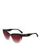 Liu Jo Women’s Sunglasses With Brown Horn-Rimmed Frame And Brown Lens