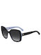 Kate Spade Ochelari De Soare Unisex Cu Ramă Neagră Din Plastic Și Lentile Degrade Negre KS-WENONA-2/G/S-D51