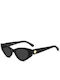 Kate Spade Ochelari De Soare Unisex Cu Ramă Neagră Din Plastic Și Lentile Negre KS-BRIA-2/G/S-807