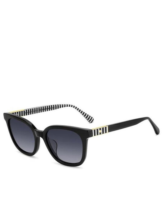 Kate Spade Unisex Ochelari De Soare Cu Ramă Neagră Din Plastic Și Lentile Degrade Negre KS-JORJA-2/F/S-807