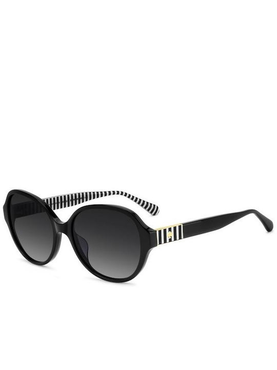 Kate Spade Ochelari De Soare Unisex Cu Ramă Neagră Din Plastic Și Lentile Degrade Negre KS-EMALIE-2/G/S-807