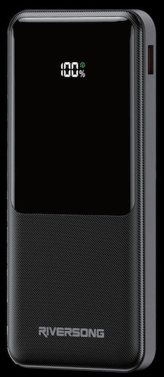 Riversong Horizon 10 Pro Power Bank 10000mAh 22.5W με Θύρα USB-A και Θύρα USB-C Μαύρο