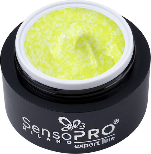 Expert Line Frosted Confetti Nail Construction Gel Sensopro Milano Melon 15ml