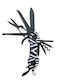 Munkees Mehrzweckwerkzeug Messer Zebra 2548
