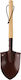 Kompakte Schaufel Camping Garten Holzgriff Stahlblatt 60 Cm
