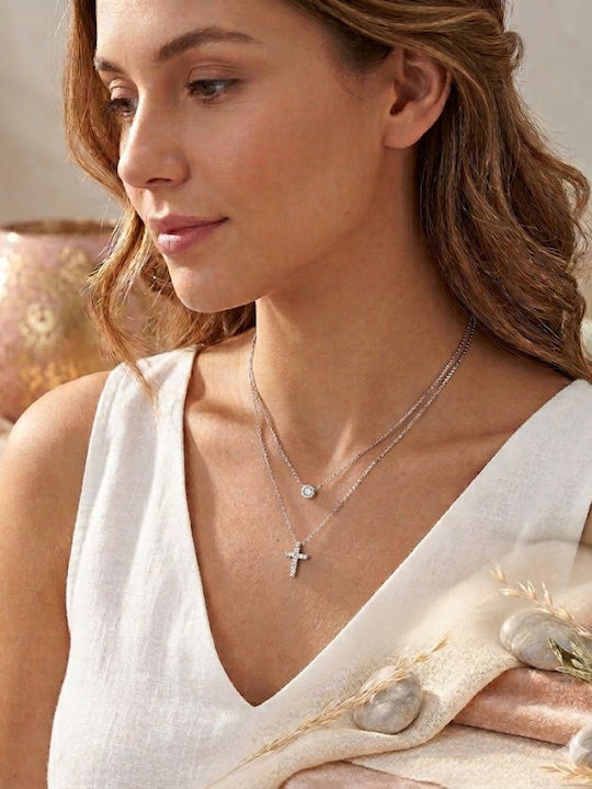 Frau Kreuz aus Silber mit Kette PEACH Jewelry Frau Kreuz aus Silber mit Kette PEACH Jewelry